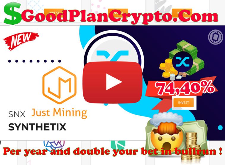 SNX at 74.40% per year on Just-mining and double your bet in bullrun 🤯