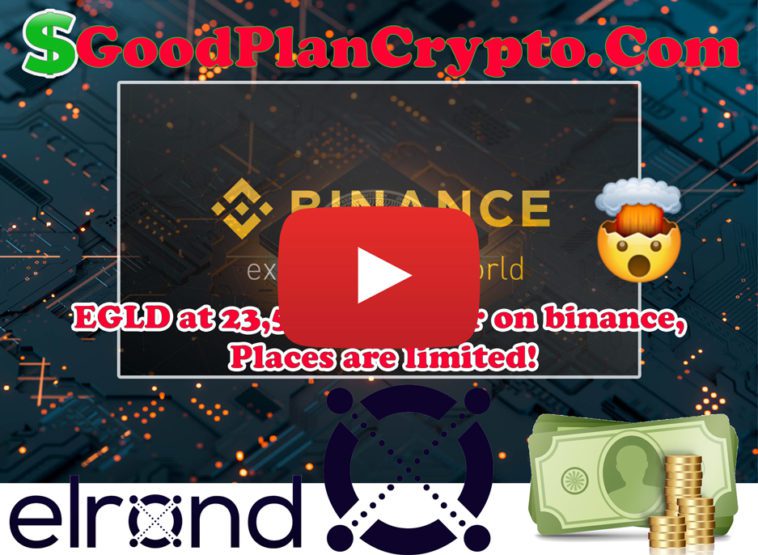 EGLD at 23,59% per year on binance 🤯, Places are limited!